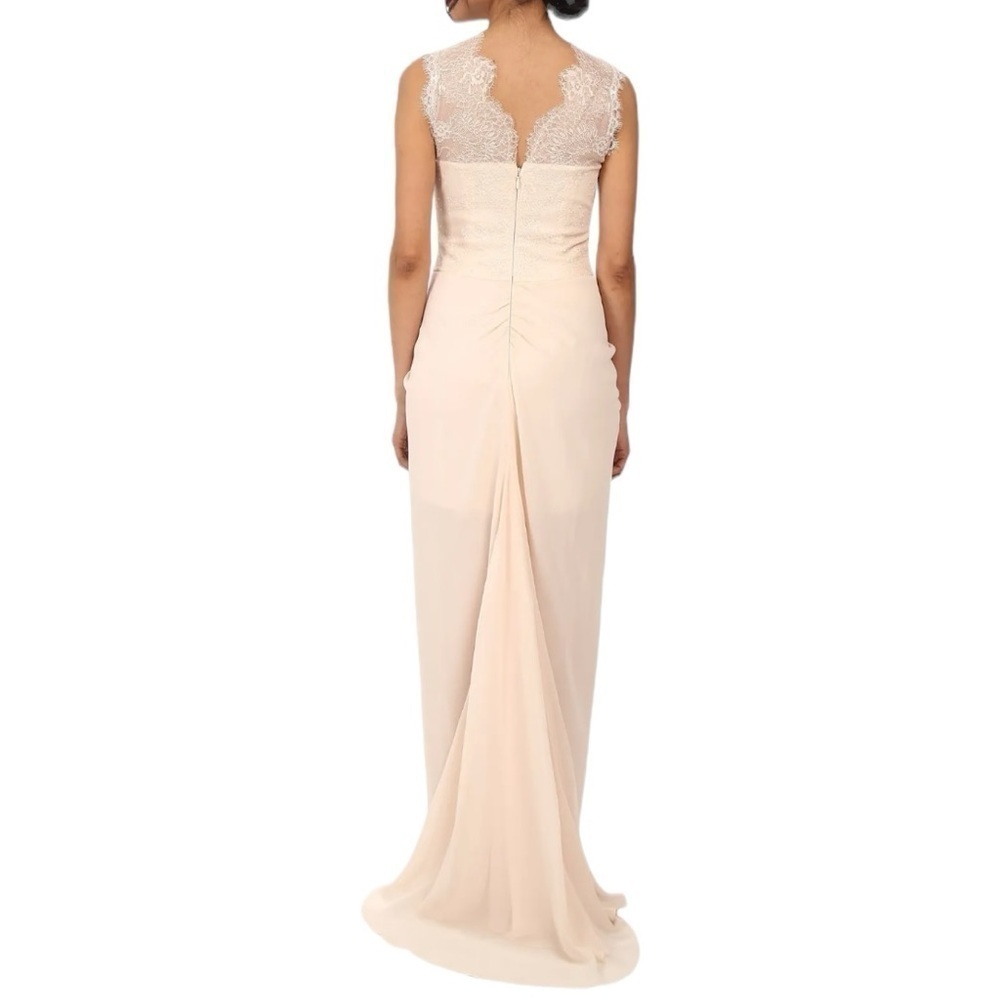BCBGMAXAZRIA - Brandy Vanilla Draped
Lace Bodice Gown Sz 4 - Picture 3 of 15